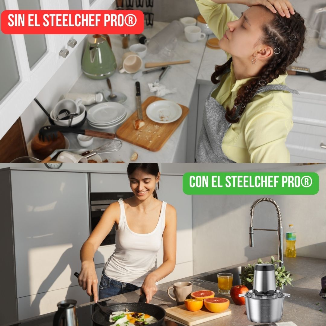 Picadora Eléctrica de Acero Inoxidable STEELCHEF PRO®